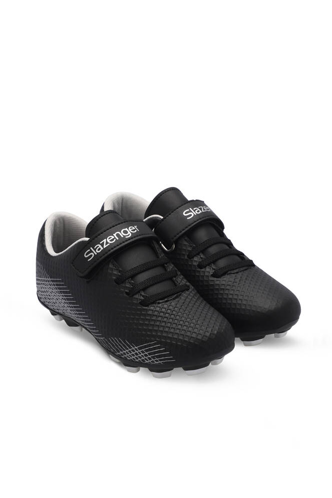 Slazenger CULTURAL Unisex Çocuk Futbol Ayakkabıları Siyah - Gri