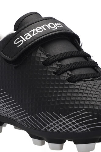 Slazenger CULTURAL Unisex Çocuk Futbol Ayakkabıları Siyah - Gri - Thumbnail