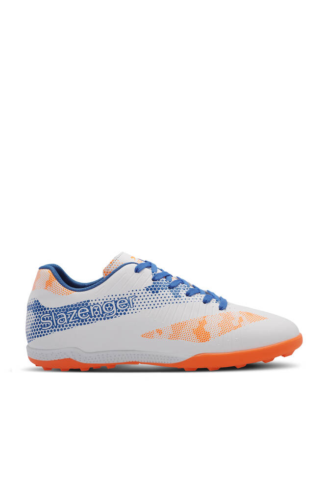 Slazenger CYPRUS Erkek Çocuk Futbol Ayakkabıları Beyaz - Kraliyet Mavi