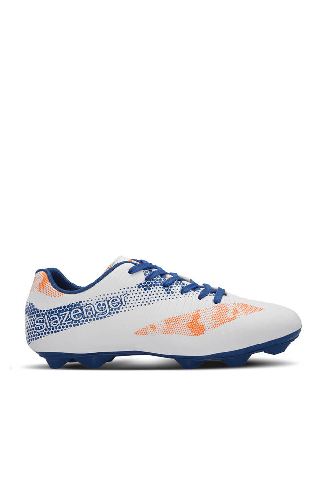 Slazenger CYPRUS KRP Erkek Çocuk Futbol Ayakkabıları Beyaz - Kraliyet Mavi