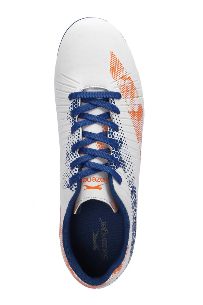 Slazenger CYPRUS KRP Erkek Çocuk Futbol Ayakkabıları Beyaz - Kraliyet Mavi