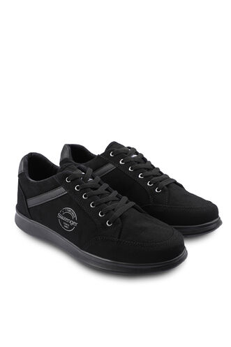 Slazenger DANIYAH Sneaker Erkek Ayakkabı Siyah - Siyah - Thumbnail