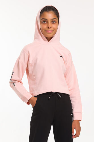 Slazenger DEBBIE Kız Çocuk Somon Sweatshırt - Thumbnail