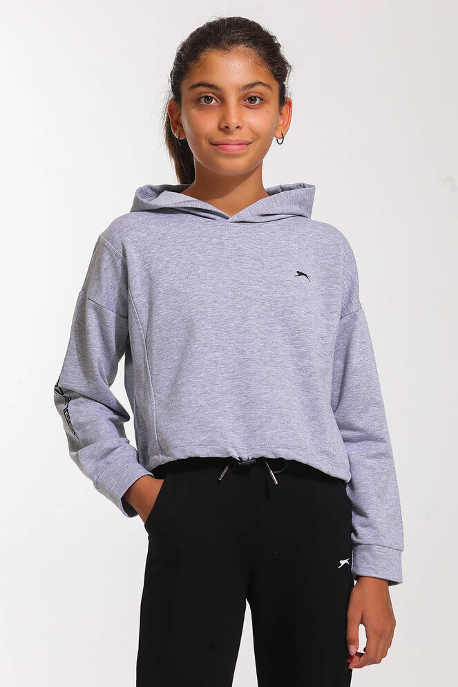 Slazenger DEBBIE Kız Çocuk Sweatshirt Gri