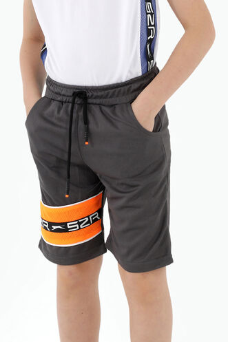 Slazenger DEBORA Boys' Shorts Dark Gray - Thumbnail