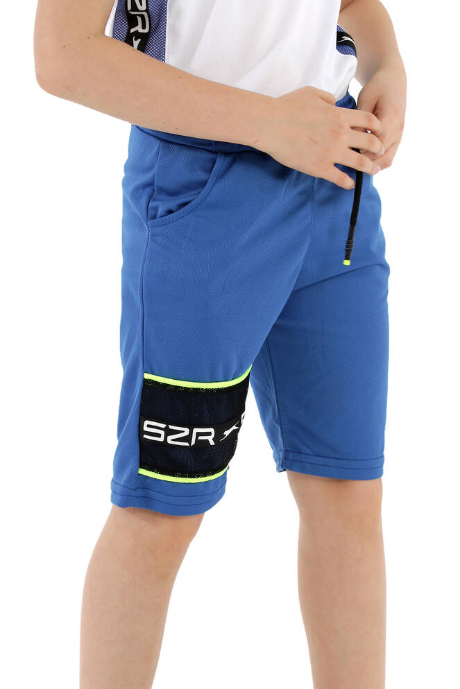 Slazenger DEBORA Erkek Çocuk Şort Cevher Mavi