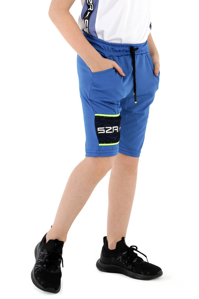 Slazenger DEBORA Erkek Çocuk Şort Cevher Mavi
