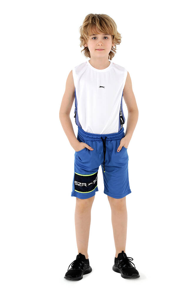 Slazenger DEBORA Erkek Çocuk Şort Cevher Mavi