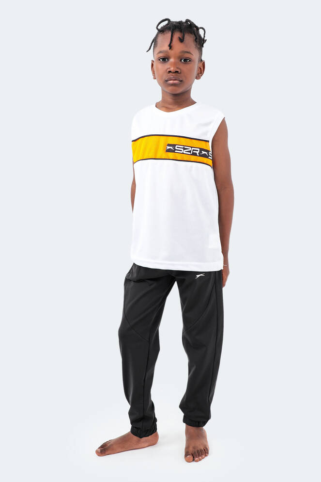 Slazenger DESERT Boy Child Sweatpants Bottoms Black