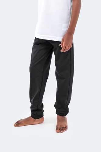 Slazenger DESERT Boy Child Sweatpants Bottoms Black - Thumbnail