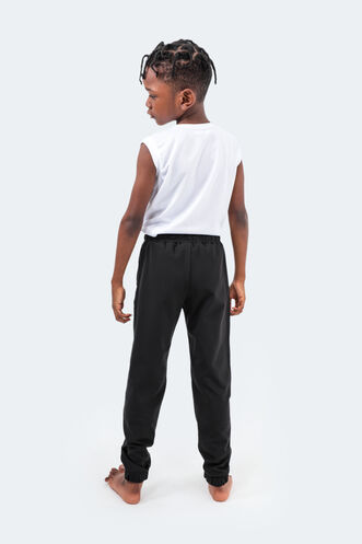 Slazenger DESERT Boy Child Sweatpants Bottoms Black - Thumbnail