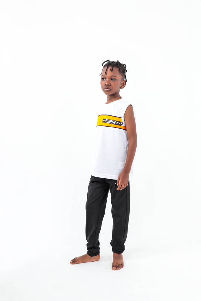 Slazenger DESERT Boy Child Sweatpants Bottoms Black