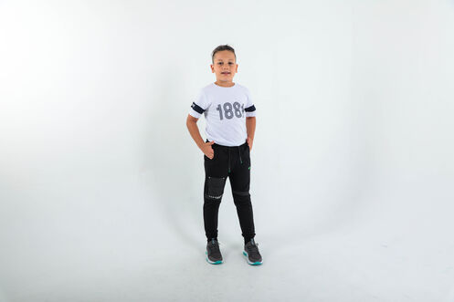 Slazenger DESI Unisex Children's Tracksuit Bottoms Black - Thumbnail