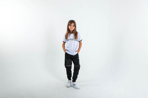 Slazenger DESI Unisex Children's Tracksuit Bottoms Black - Thumbnail