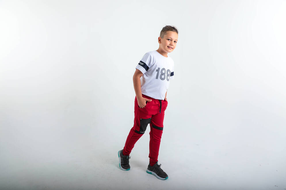 Slazenger DESI Kids Unisex Tracksuit Bottoms Red