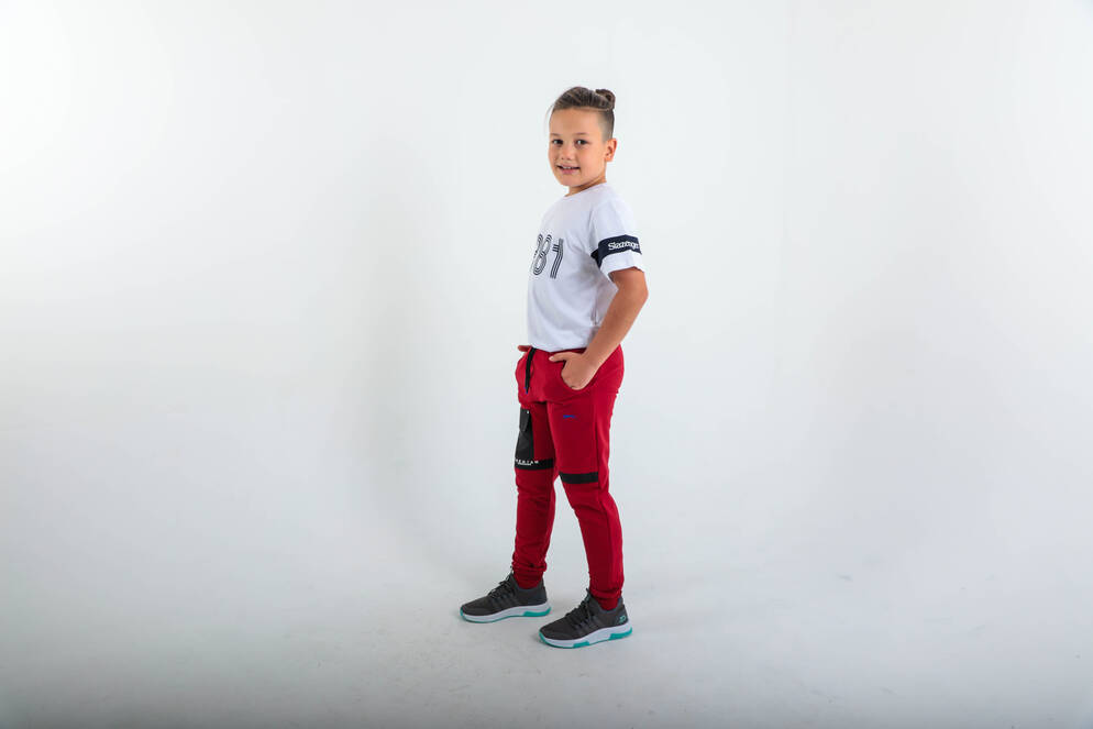 Slazenger DESI Unisex Çocuk Eşofman Altı Kırmızı