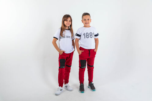 Slazenger DESI Unisex Çocuk Eşofman Altı Kırmızı - Thumbnail