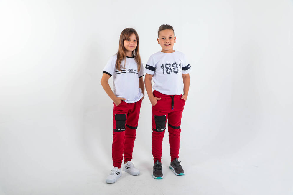 Slazenger DESI Unisex Çocuk Eşofman Altı Kırmızı