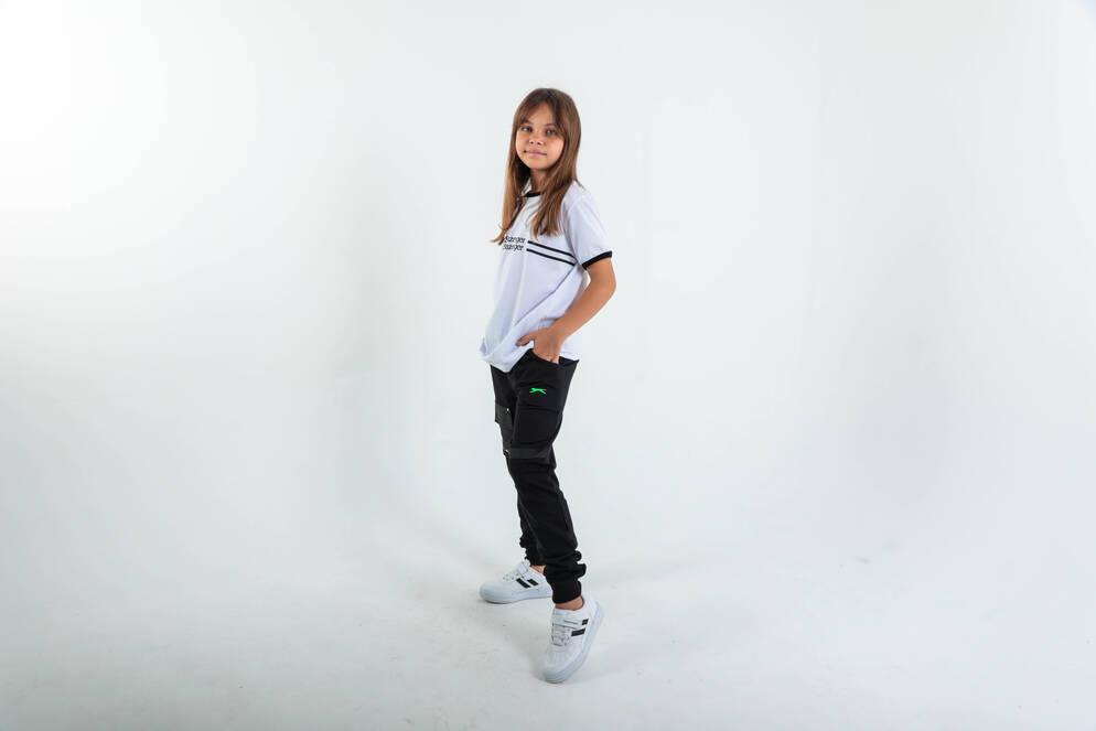 Slazenger DESI Unisex Çocuk Eşofman Altı Siyah