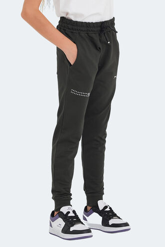 Slazenger DESTA Unisex Çocuk Eşofman Altı Haki - Thumbnail