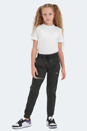 Slazenger DESTA Unisex Çocuk Eşofman Altı Haki - Thumbnail