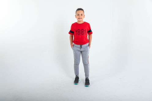 Slazenger DETLEV Children's Tracksuit Bottoms Gray - Thumbnail