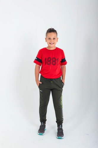 Slazenger DETLEV Kids' Tracksuit Bottoms Khaki - Thumbnail