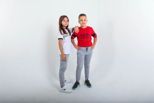 Slazenger - Slazenger DETLEV Unisex Çocuk Eşofman Altı Gri