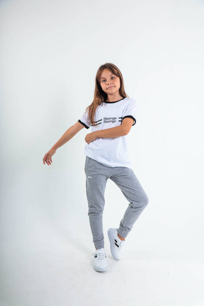 Slazenger DETLEV Unisex Çocuk Eşofman Altı Gri