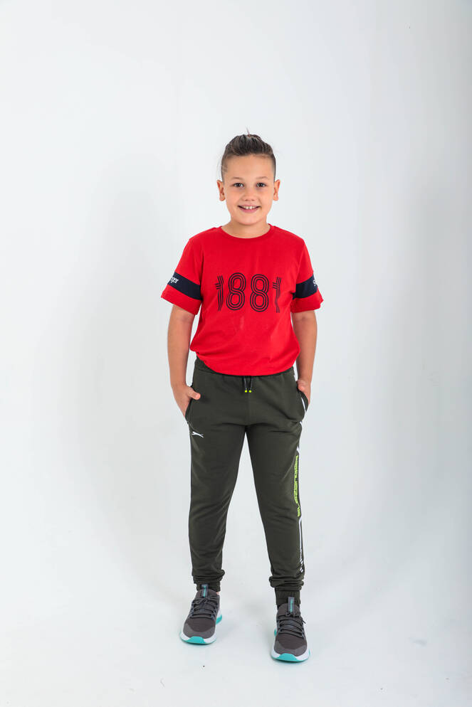 Slazenger DETLEV Unisex Çocuk Eşofman Altı Haki