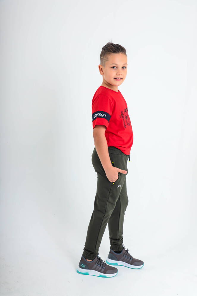 Slazenger DETLEV Unisex Çocuk Eşofman Altı Haki