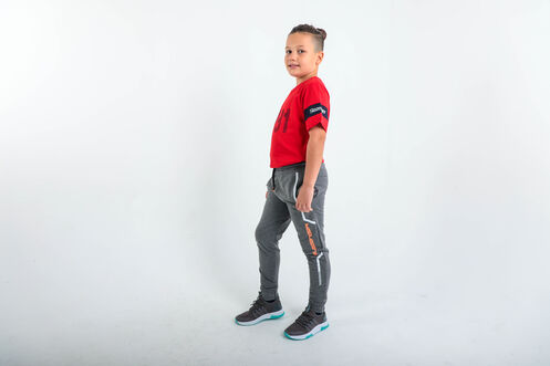 Slazenger - Slazenger DETLEV Unisex Çocuk Eşofman Altı Koyu Gri