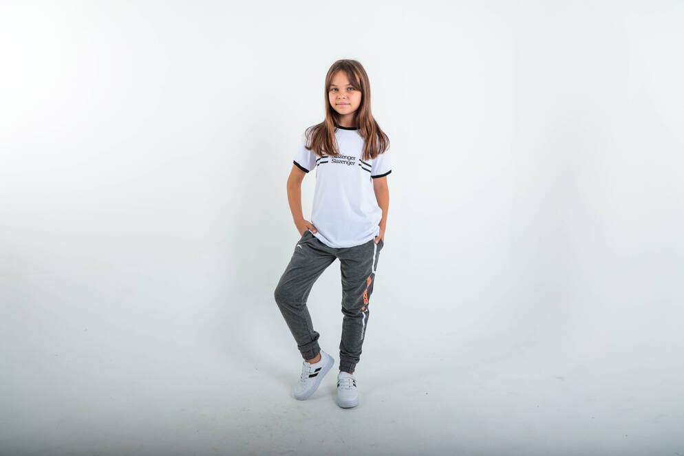 Slazenger DETLEV Unisex Çocuk Eşofman Altı Koyu Gri