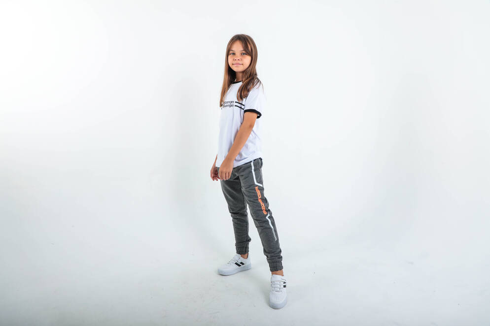 Slazenger DETLEV Unisex Çocuk Eşofman Altı Koyu Gri