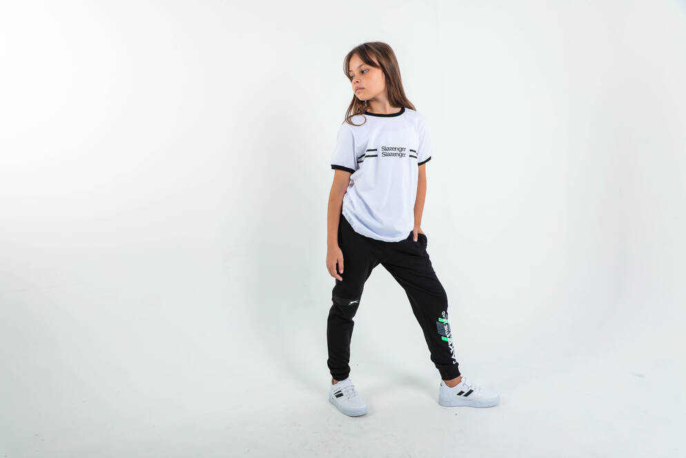 Slazenger DEVAN Unisex Children's Tracksuit Bottoms Black