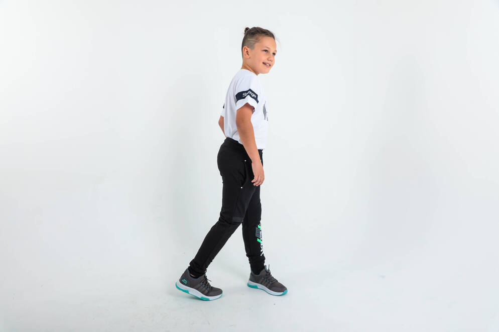 Slazenger DEVAN Unisex Children's Tracksuit Bottoms Black