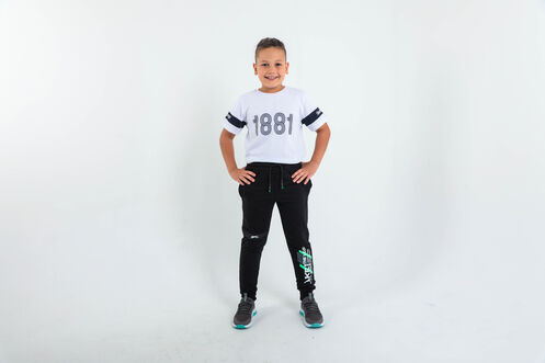 Slazenger DEVAN Unisex Children's Tracksuit Bottoms Black - Thumbnail