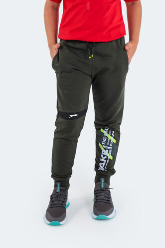 Slazenger - Slazenger DEVAN Unisex Çocuk Eşofman Altı Haki