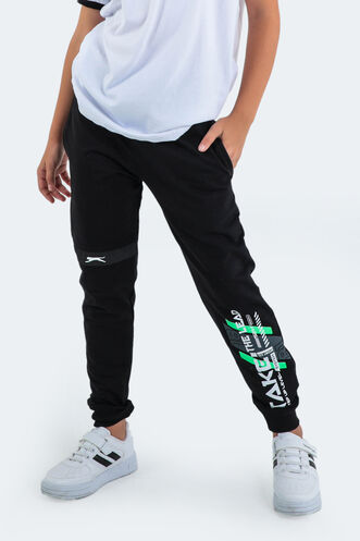 Slazenger - Slazenger DEVAN Unisex Çocuk Eşofman Altı Siyah
