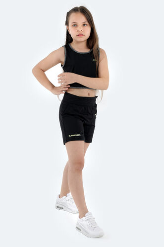 Slazenger DEVARAJ Girl Child Shorts Black - Thumbnail