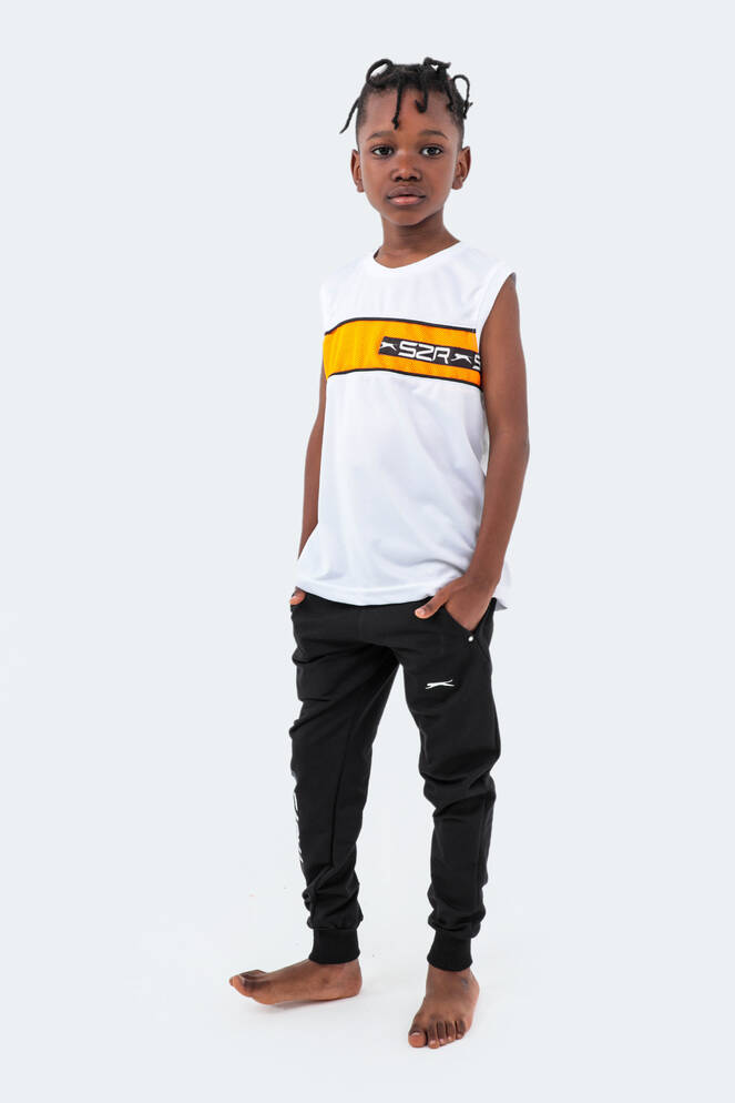 Slazenger DEVARAJ Unisex Çocuk Eşofman Altı Siyah