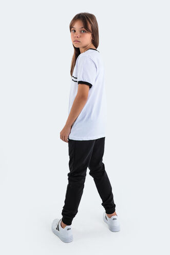 Slazenger DEVARAJ Unisex Çocuk Eşofman Altı Siyah - Thumbnail