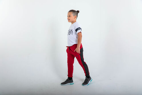 Slazenger - Slazenger DIDIER Kids Unisex Tracksuit Bottoms Red