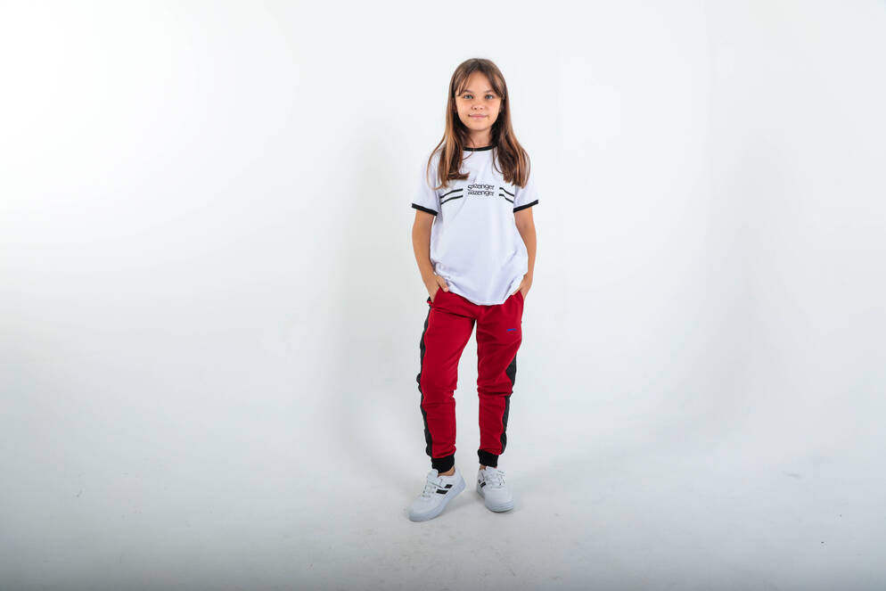 Slazenger DIDIER Kids Unisex Tracksuit Bottoms Red