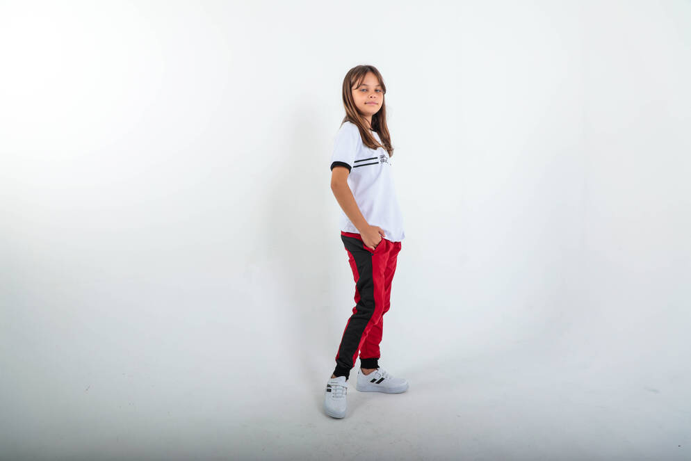 Slazenger DIDIER Kids Unisex Tracksuit Bottoms Red