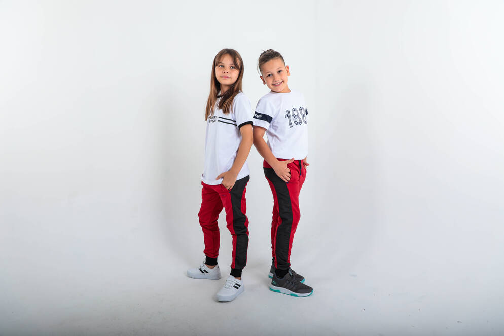 Slazenger DIDIER Kids Unisex Tracksuit Bottoms Red