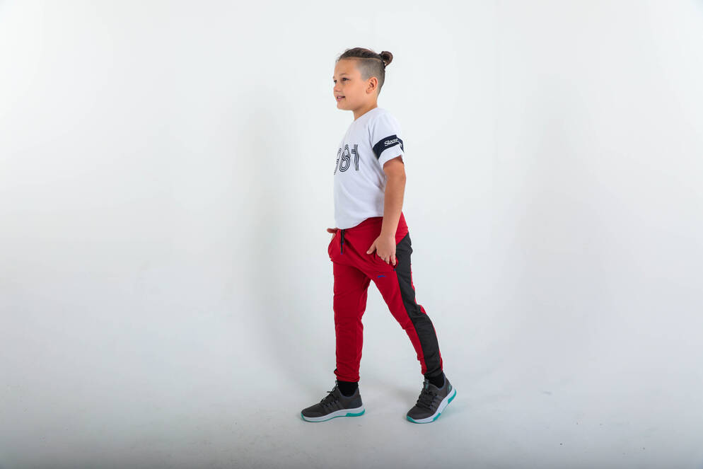 Slazenger DIDIER Unisex Çocuk Eşofman Altı Kırmızı