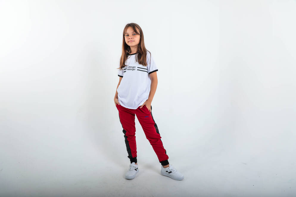 Slazenger DIDIER Unisex Çocuk Eşofman Altı Kırmızı