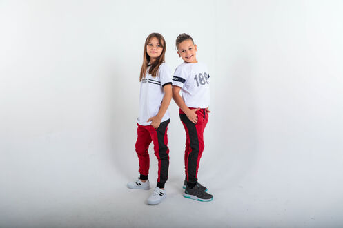 Slazenger DIDIER Unisex Çocuk Eşofman Altı Kırmızı - Thumbnail