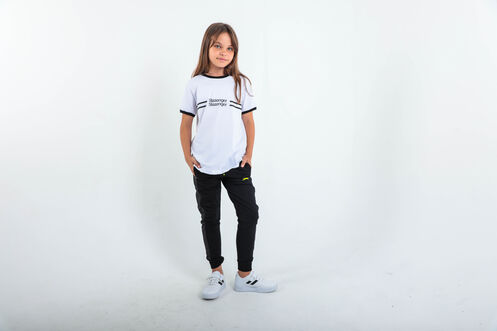 Slazenger DIDIER Unisex Çocuk Eşofman Altı Siyah - Thumbnail